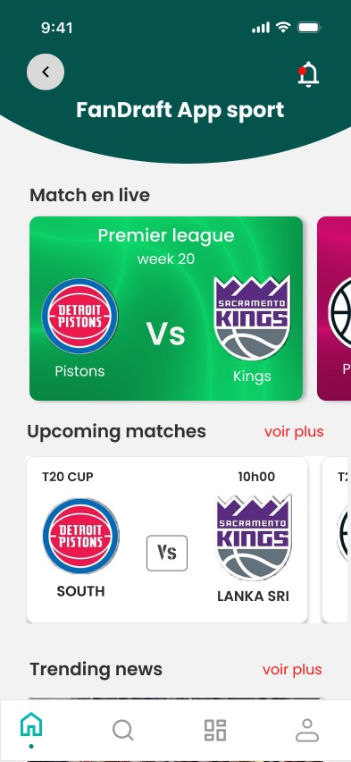 FanDraft App Screenshot 3